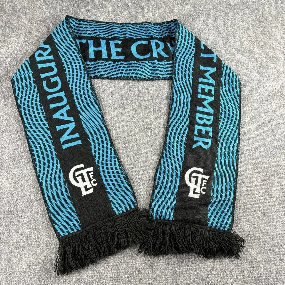 Charlotte FC Inaugural Season Ticket Member Scarf‎ Blue Black MLS Soccer Fan
